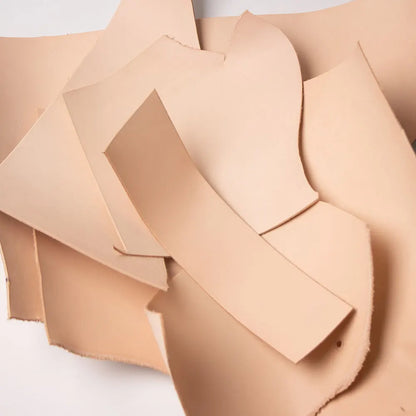 Vegetable Tanned Leather Thickness Cowhide Cow Leather Scraps Leather Pieces Leftover Retro DIY Cheap