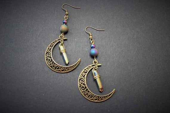 leather Earrings big leather Earrings Spiral Shell leather earrings Bohemia Earring