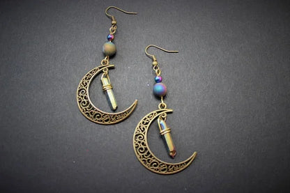 leather Earrings big leather Earrings Spiral Shell leather earrings Bohemia Earring