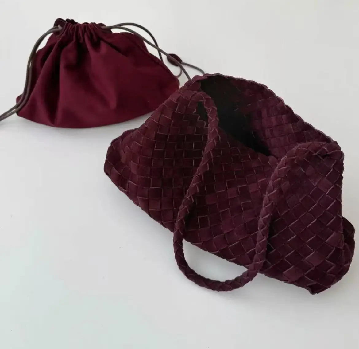 New Arrival Unique Retro Green Women's Suede Hobos Shoulder Bag Large Capacity Genuine Leather Lining Luxury Durable Button