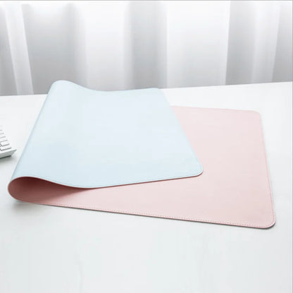 Anti-slip Mouse Pad Double-Sided Leather/Suede Gaming Mice Mat Desk 300*600mm Comfortable for Home Office Laptop PC MacBook