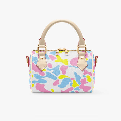 Women's Handbag Customized pink Camo Zipper Tote Bag PU Leather HandBag Cloud CamoPrinted Casual Travel Handle Crossbody Bag