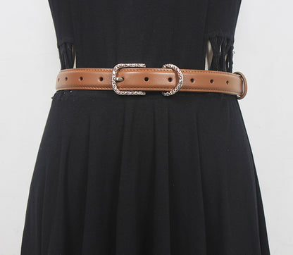 Niche homemade original classic first layer cowhide women's belt belt casual pin buckle versatile New