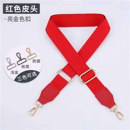 Women's Bag Strap One-Shoulder Crossbody Ladded All-Match Polyester Cotton Belt Bag Modification Accessories Wide Belt Adjustable Replacement