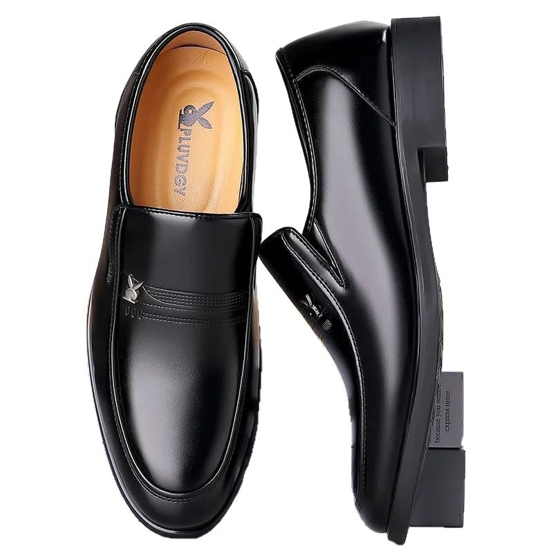 [Genuine Soft Cowhide] Special Big Sale Processing Leather Shoes Men's Non-Slip Business Work Shoes Middle-Aged and Elderly Dad's Shoes