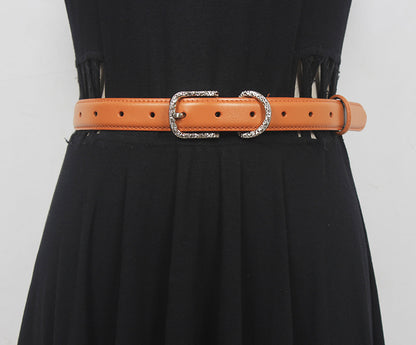 Niche homemade original classic first layer cowhide women's belt belt casual pin buckle versatile New