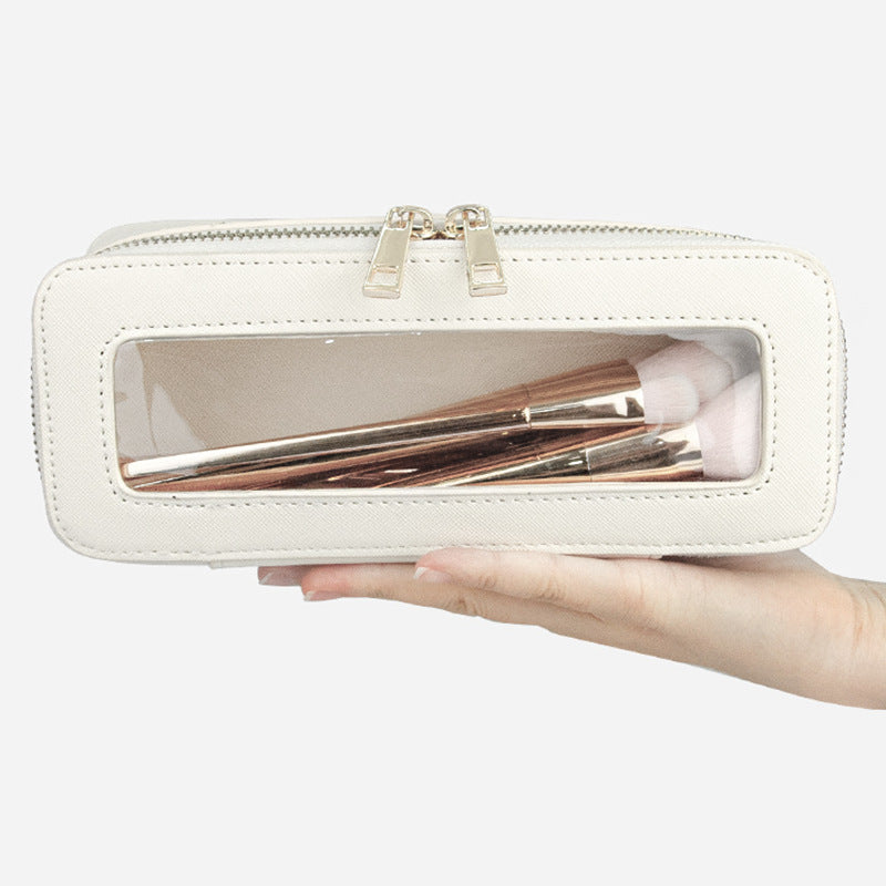 Portable Pvc Cosmetic Bag Transparent Waterproof New Cosmetic Cosmetics Bag Multi-Purpose Wash Cosmetics Bag Wholesale