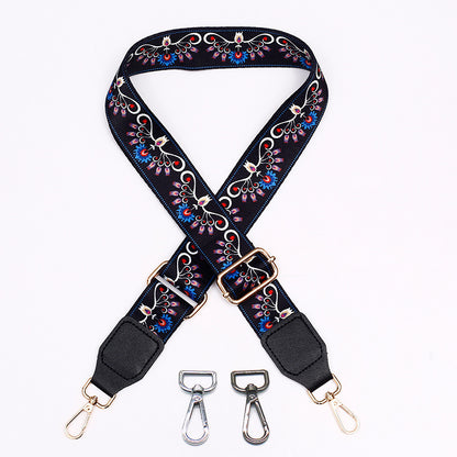 Women's Bag Strap One-Shoulder Crossbody Ladded All-Match Polyester Cotton Belt Bag Modification Accessories Wide Belt Adjustable Replacement