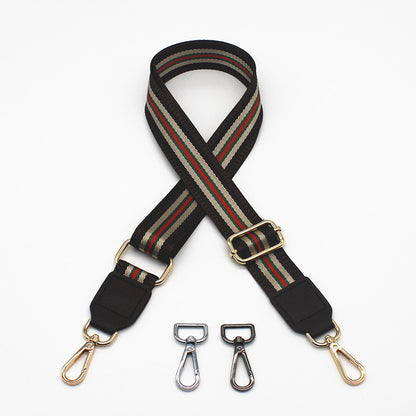 Women's Bag Strap One-Shoulder Crossbody Ladded All-Match Polyester Cotton Belt Bag Modification Accessories Wide Belt Adjustable Replacement