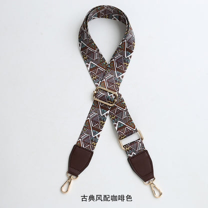 Women's Bag Strap One-Shoulder Crossbody Ladded All-Match Polyester Cotton Belt Bag Modification Accessories Wide Belt Adjustable Replacement