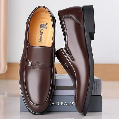 [100% full cowhide] men's leather shoes slip-on leather business soft bottom driving shoes all-match casual men's shoes