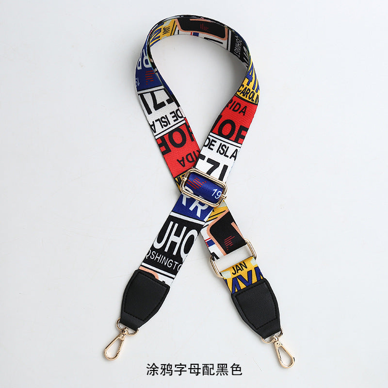 Women's Bag Strap One-Shoulder Crossbody Ladded All-Match Polyester Cotton Belt Bag Modification Accessories Wide Belt Adjustable Replacement