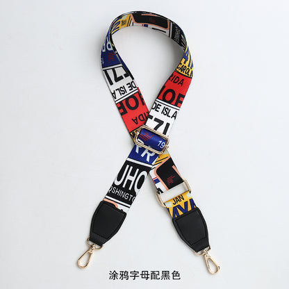 Women's Bag Strap One-Shoulder Crossbody Ladded All-Match Polyester Cotton Belt Bag Modification Accessories Wide Belt Adjustable Replacement