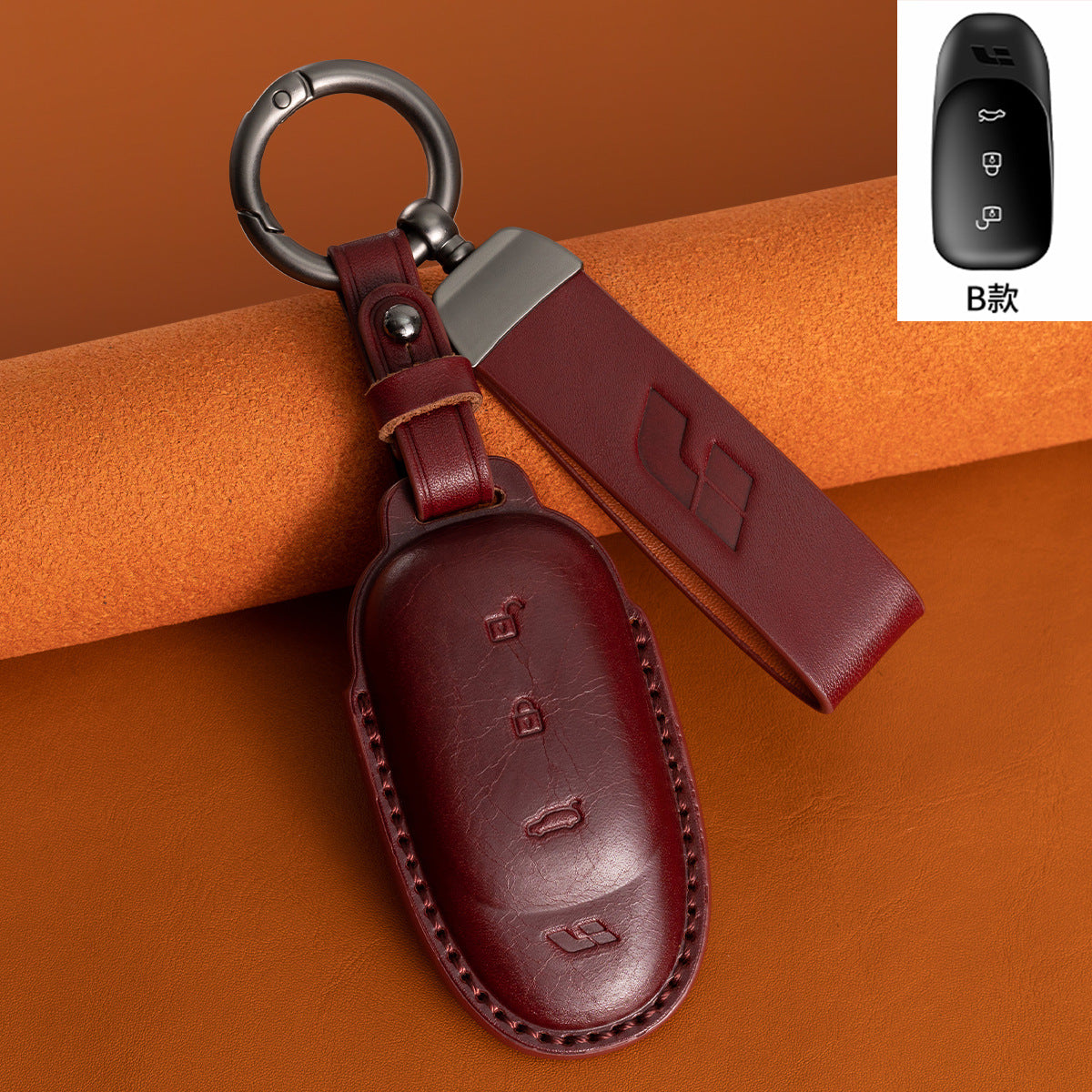 Suitable for Ideal L9 Key Cover L8 Car 2024 L7 L6 Ideal One Genuine Leather First Layer Cowhide Vegetable Tanned Leather