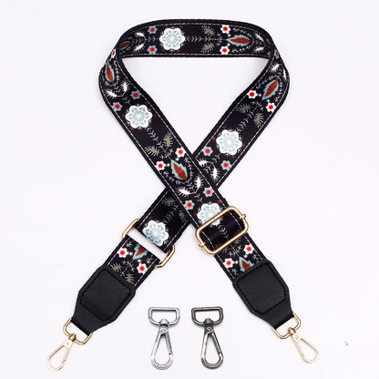 Women's Bag Strap One-Shoulder Crossbody Ladded All-Match Polyester Cotton Belt Bag Modification Accessories Wide Belt Adjustable Replacement