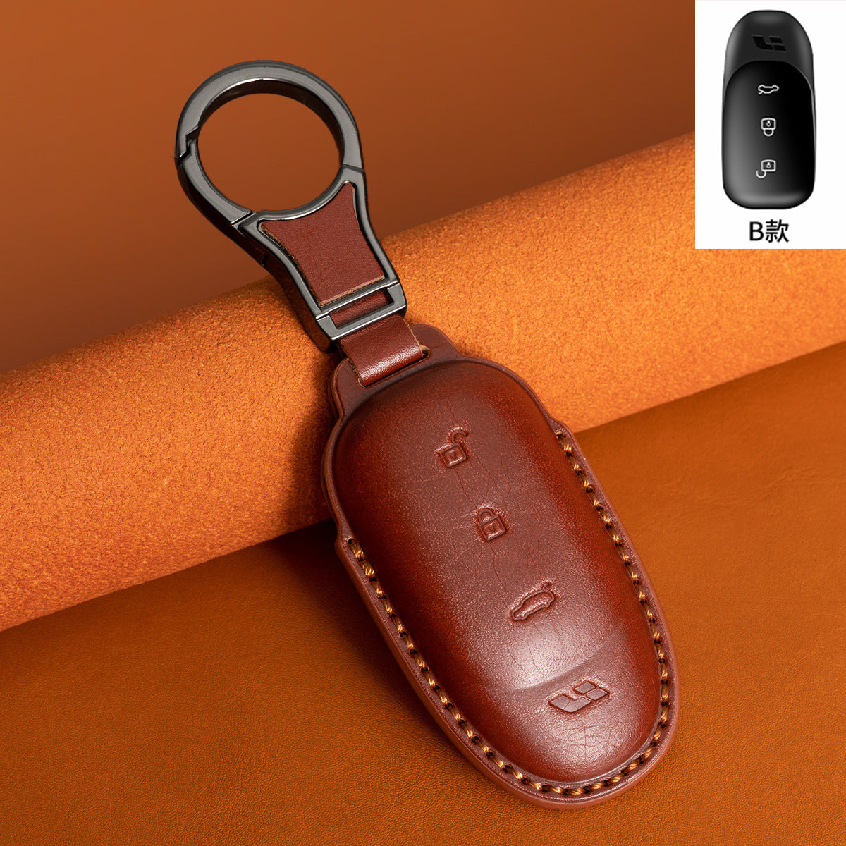 Suitable for Ideal L9 Key Cover L8 Car 2024 L7 L6 Ideal One Genuine Leather First Layer Cowhide Vegetable Tanned Leather