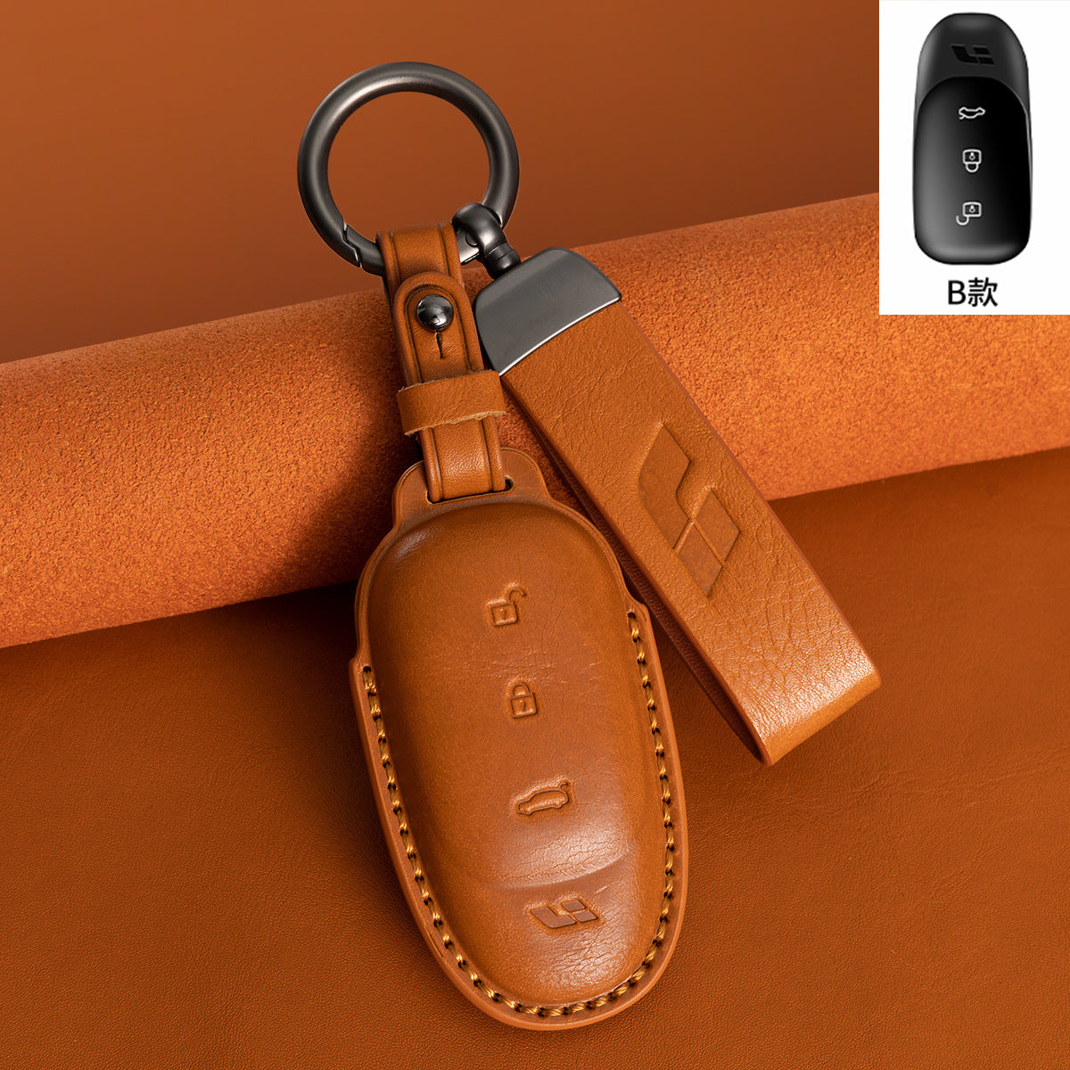 Suitable for Ideal L9 Key Cover L8 Car 2024 L7 L6 Ideal One Genuine Leather First Layer Cowhide Vegetable Tanned Leather