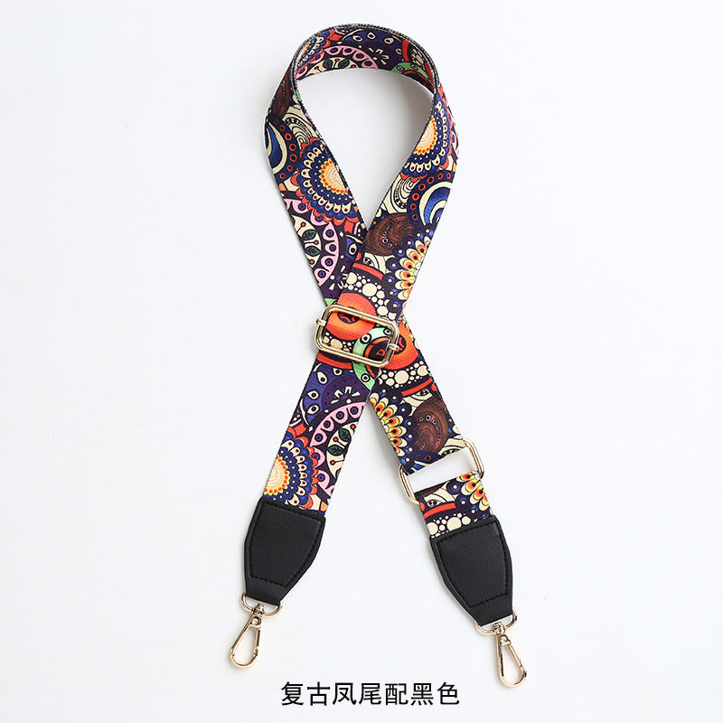 Women's Bag Strap One-Shoulder Crossbody Ladded All-Match Polyester Cotton Belt Bag Modification Accessories Wide Belt Adjustable Replacement