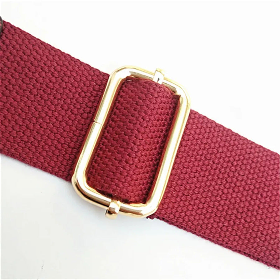 Women's Bag Strap One-Shoulder Crossbody Ladded All-Match Polyester Cotton Belt Bag Modification Accessories Wide Belt Adjustable Replacement