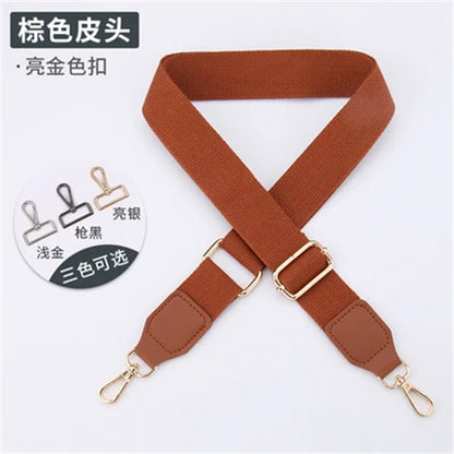 Women's Bag Strap One-Shoulder Crossbody Ladded All-Match Polyester Cotton Belt Bag Modification Accessories Wide Belt Adjustable Replacement