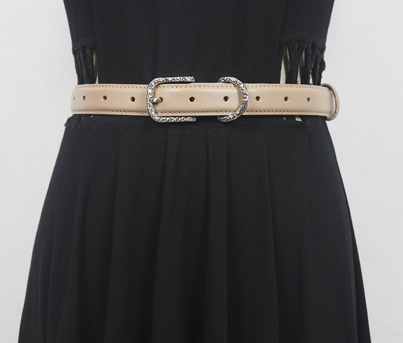Niche homemade original classic first layer cowhide women's belt belt casual pin buckle versatile New