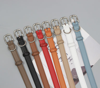 Niche homemade original classic first layer cowhide women's belt belt casual pin buckle versatile New