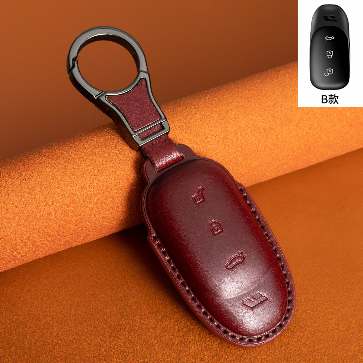 Suitable for Ideal L9 Key Cover L8 Car 2024 L7 L6 Ideal One Genuine Leather First Layer Cowhide Vegetable Tanned Leather