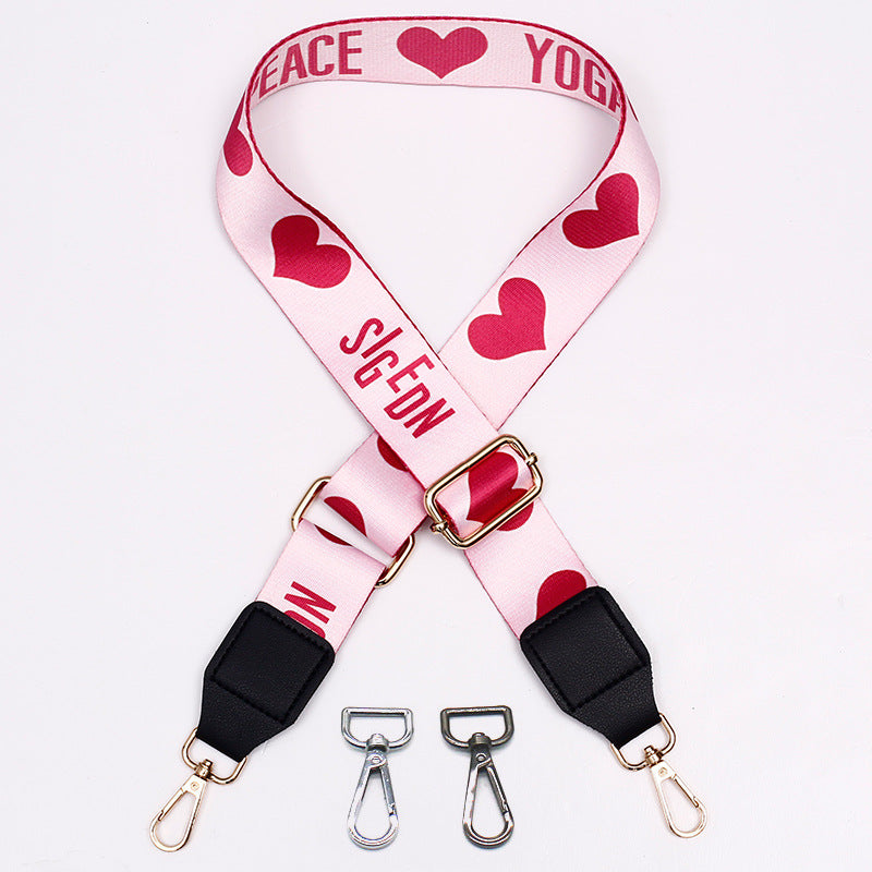 Women's Bag Strap One-Shoulder Crossbody Ladded All-Match Polyester Cotton Belt Bag Modification Accessories Wide Belt Adjustable Replacement