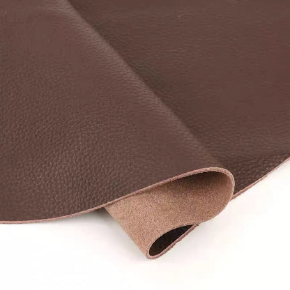 Dark brown cowhide leather, lychee patterned leather, yoga mat leather, sofa leather, car seat leather, fabric leather