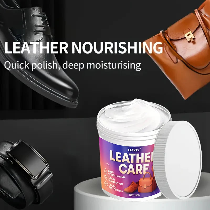 Leather Care Cream Maintain Furniture Shoes Car Interior Restoring Gloss Repair Cracked Nourishing Darken Leather Cream