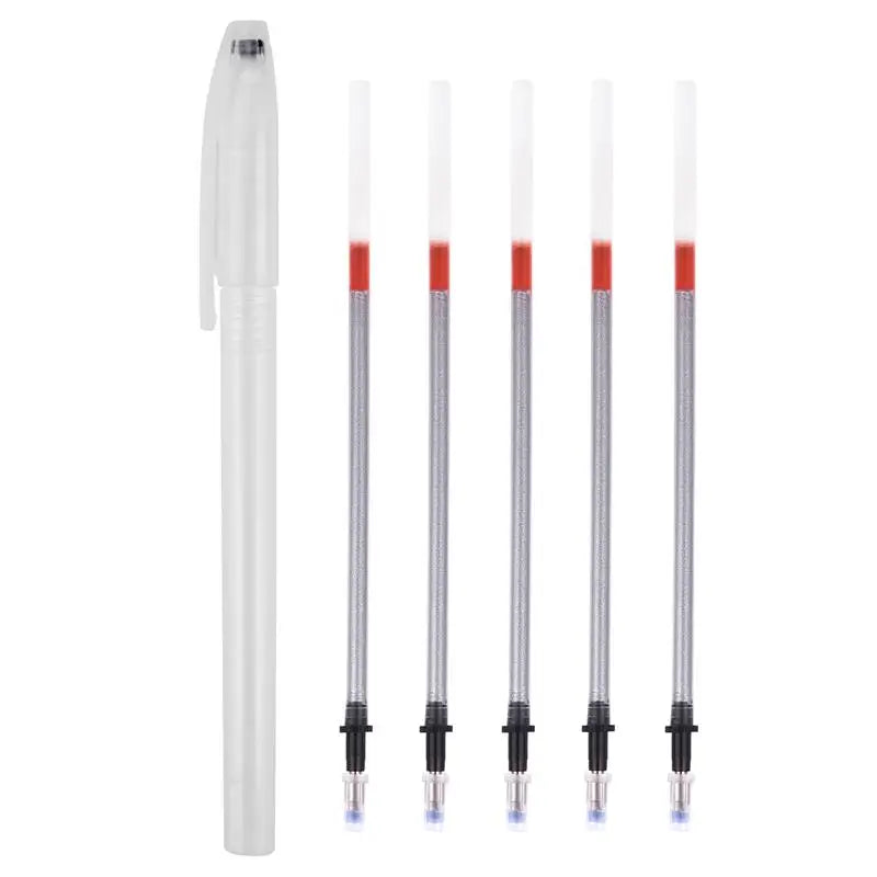 5-20pcs Leather Refillable Pen Mercury Erasable For Leather Marking Leather Embroidery Fabric Leather Marker