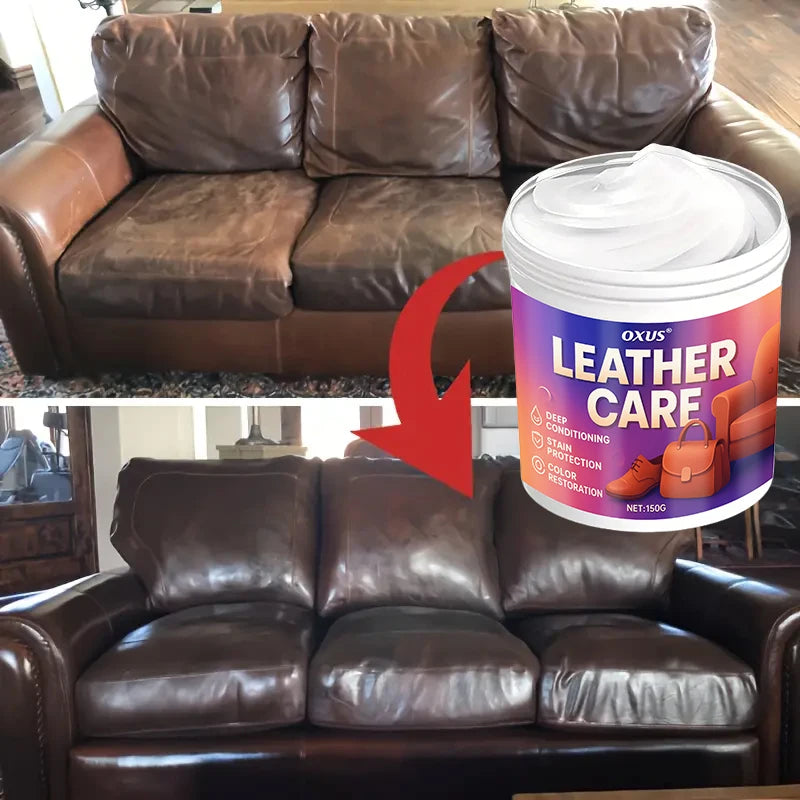 Leather Care Cream Maintain Furniture Shoes Car Interior Restoring Gloss Repair Cracked Nourishing Darken Leather Cream