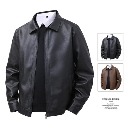 Loose Fit Leather Jacket: Comfortable, Versatile, and Flattering on Every Body Type Windproof and Waterproof Men's Jacket