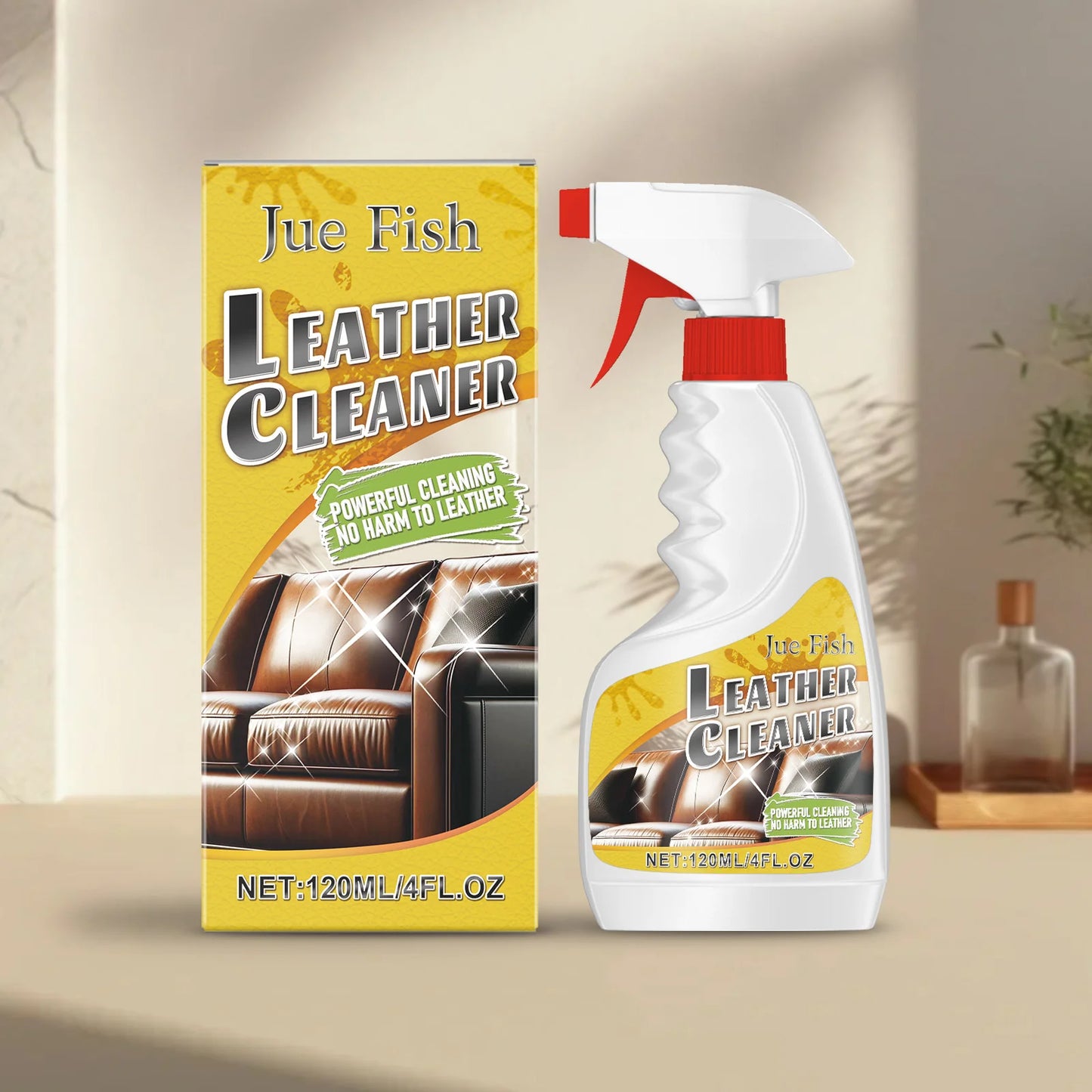 Leather Cleaner Deeply Penetrate Leather Pores Effectively Remove Oil Stains Soften Leather Brighten Leather Cleaning Care Agent