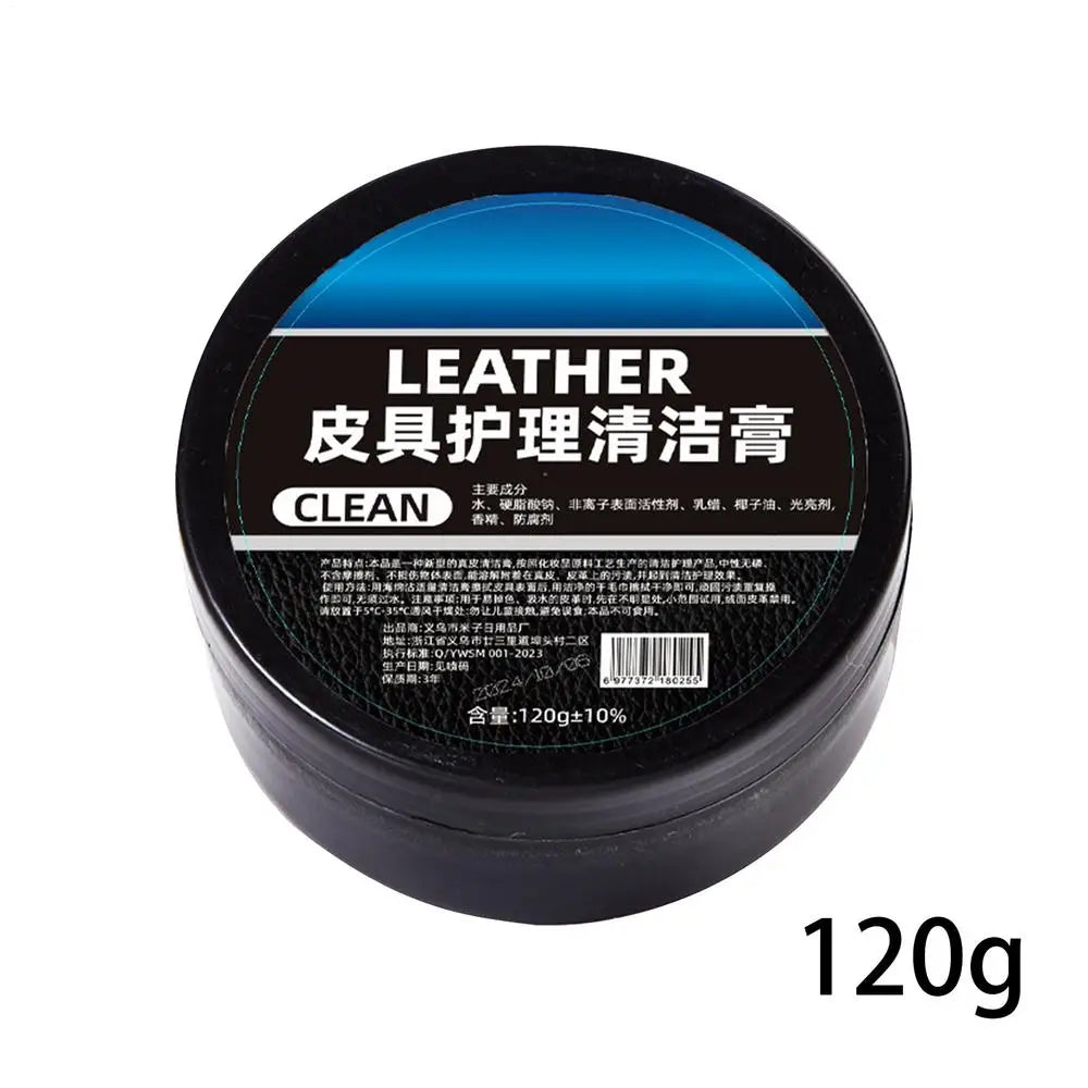 120g Leather Cream For Car Home Leather Shoes Bags Leather Care Cream Leather Maintenance Cream Leather Craft Accessories