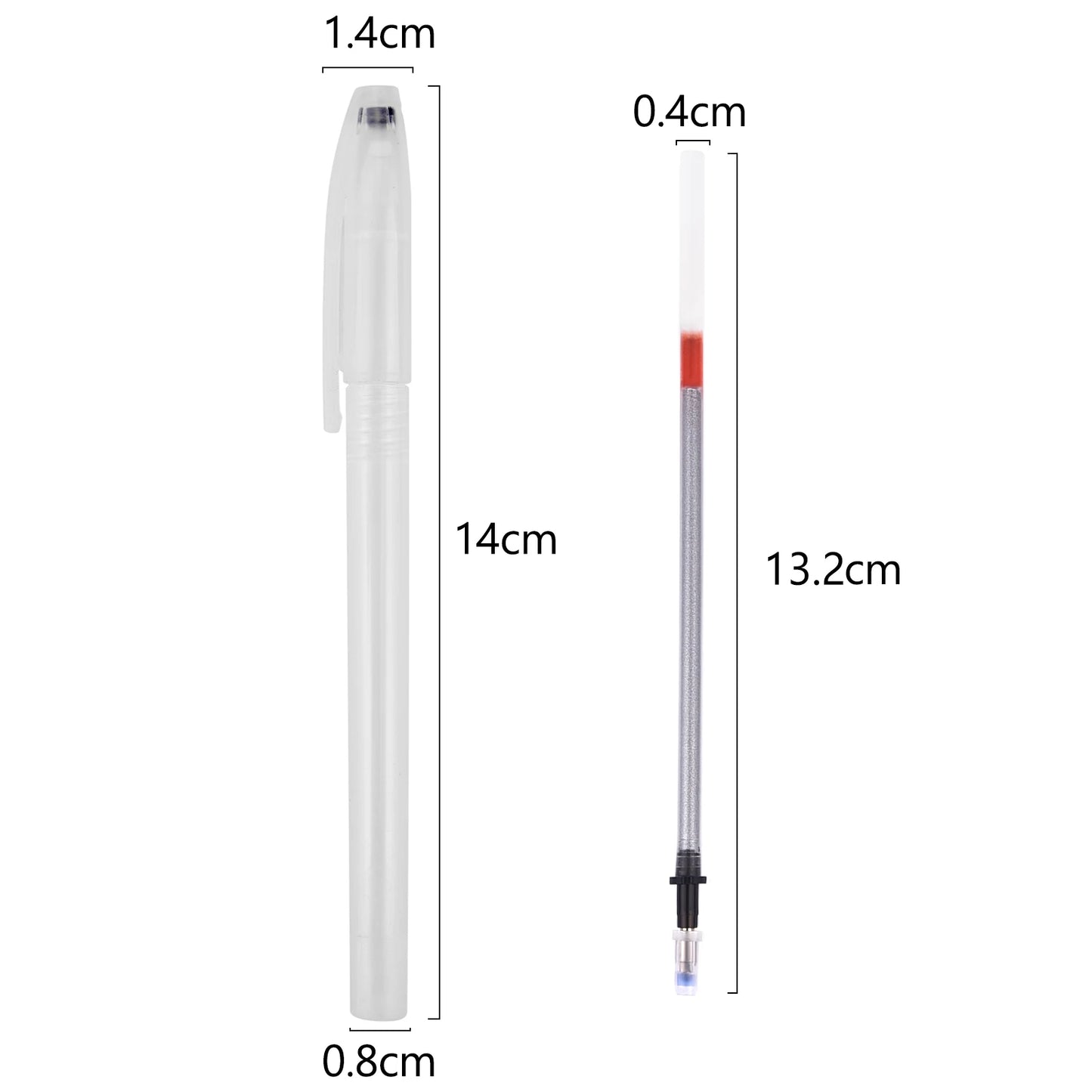 5-20pcs Leather Refillable Pen Mercury Erasable For Leather Marking Leather Embroidery Fabric Leather Marker
