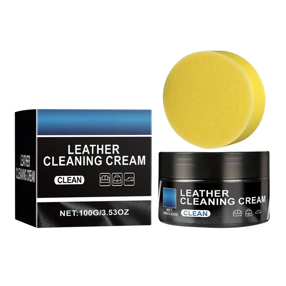 Leather Care Cream 100g Mild Safe Leather Conditioner Natural Waterproof Leather Cream for Car Seats Leather Sofas Leather Bags