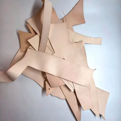 Vegetable Tanned Leather Thickness Cowhide Cow Leather Scraps Leather Pieces Leftover Retro DIY Cheap