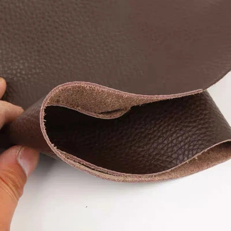 Dark brown cowhide leather, lychee patterned leather, yoga mat leather, sofa leather, car seat leather, fabric leather
