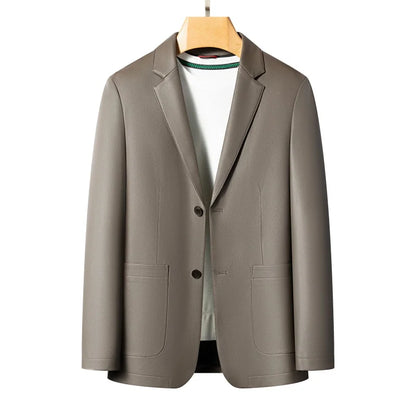 2025 Spring and Autumn leather jackets, casual leather suits, men's leather jackets, and sheepskin slimming high-end