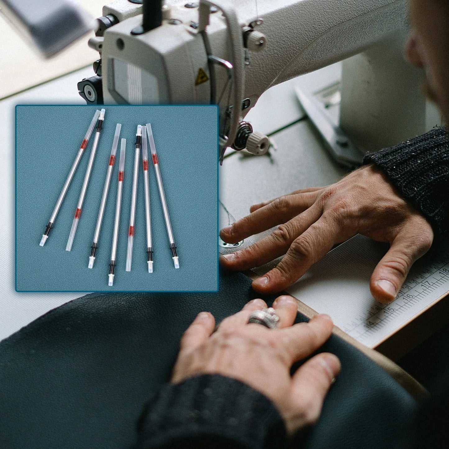 5-20pcs Leather Refillable Pen Mercury Erasable For Leather Marking Leather Embroidery Fabric Leather Marker