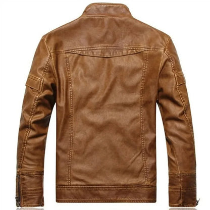 Mens Leather Jackets Autumn Winter Male Classic Motorcycle High Quality PU Leather Jacket Casual  Couro Masculin 5XL ZL201