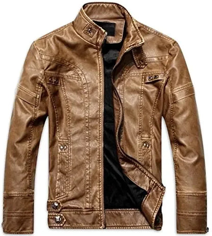 Mens Leather Jackets Autumn Winter Male Classic Motorcycle High Quality PU Leather Jacket Casual  Couro Masculin 5XL ZL201