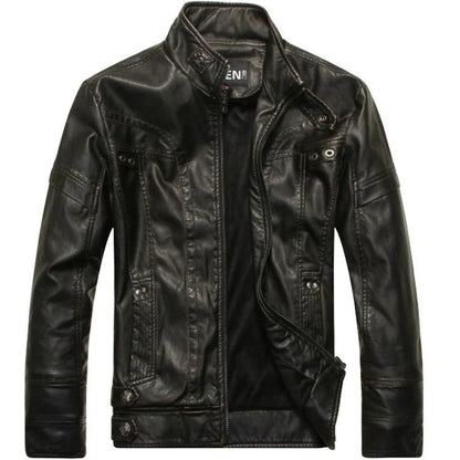 Mens Leather Jackets Autumn Winter Male Classic Motorcycle High Quality PU Leather Jacket Casual  Couro Masculin 5XL ZL201