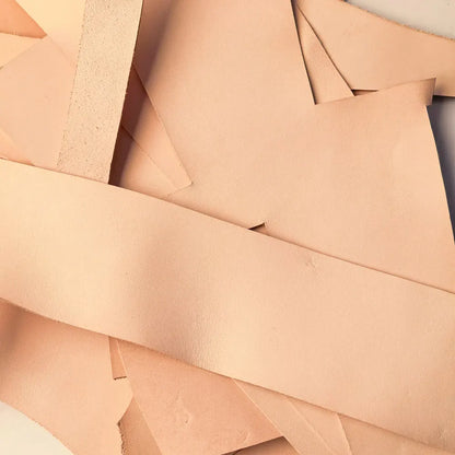 Vegetable Tanned Leather Thickness Cowhide Cow Leather Scraps Leather Pieces Leftover Retro DIY Cheap